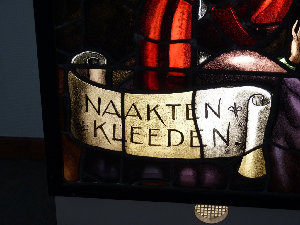 De zeven lichamelijke werken van barmhartigheid: 3. Het kleden van de naakten